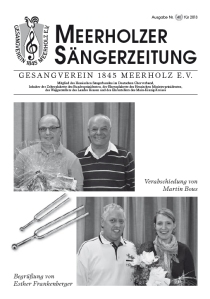 Sängerzeitung 2013